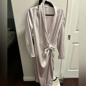 Babaton silk wrap dress